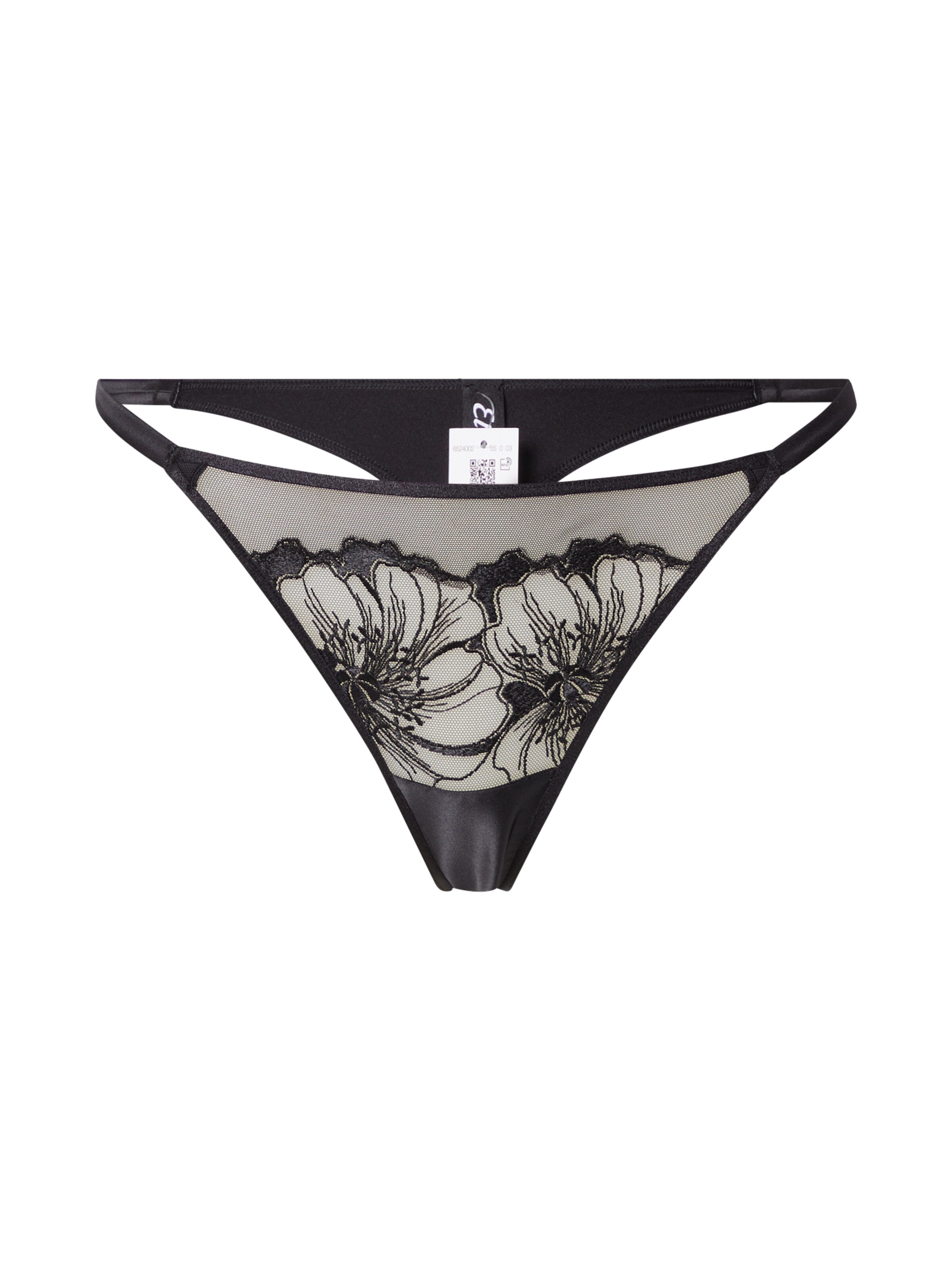 ETAM String 'AMARYLLIS' in Schwarz: Vorderseite