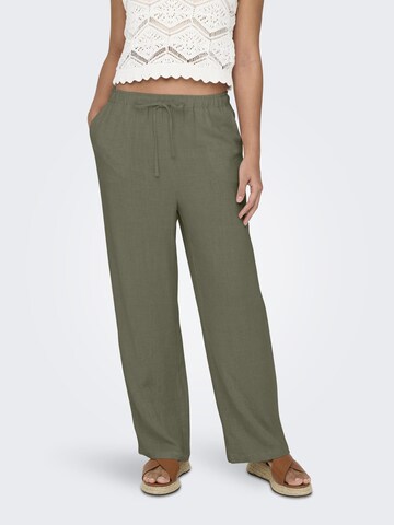 ONLY Regular Trousers 'SIESTA' in Green: front