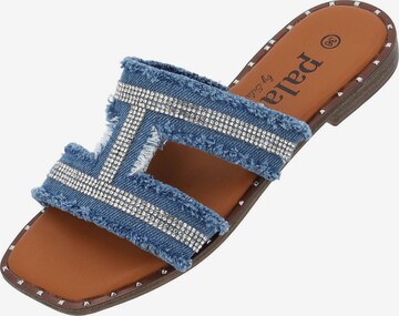 Palado by Sila Sahin Mules 'Otina' in Blue: front