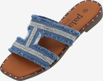 Palado by Sila Sahin Mules 'Otina' in Blue: front