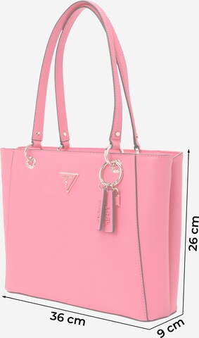 GUESS Torba shopper 'NOELLE' w kolorze różowy