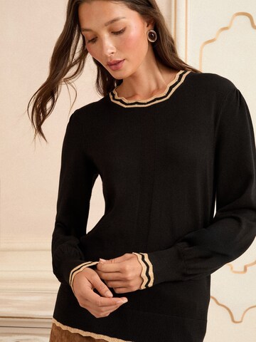 love & roses Pullover in Schwarz