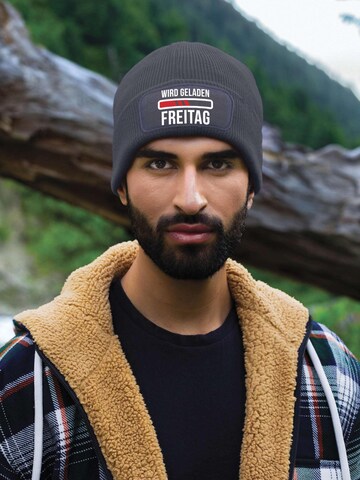 Youth Designz Beanie 'Freitag wird geladen' in Grey