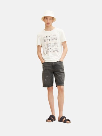 TOM TAILOR DENIM T-Shirt in Weiß