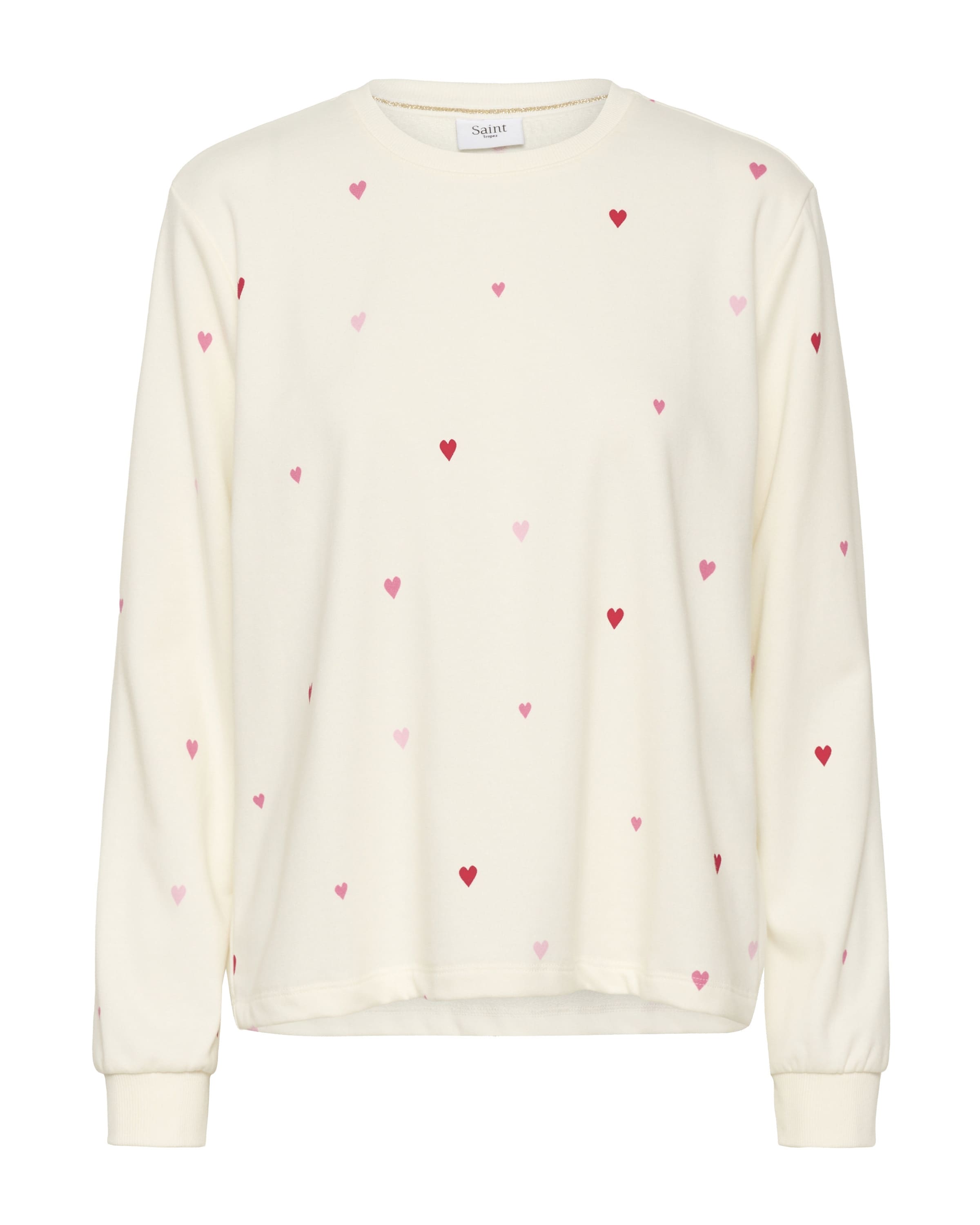 SAINT TROPEZ Sweatshirt 'Johanni' i hvid: forside