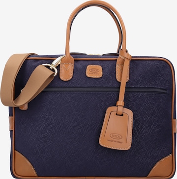Bric's Document Bag 'Life' in Blue: front