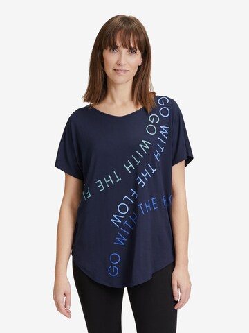 T-shirt Betty Barclay en bleu : devant