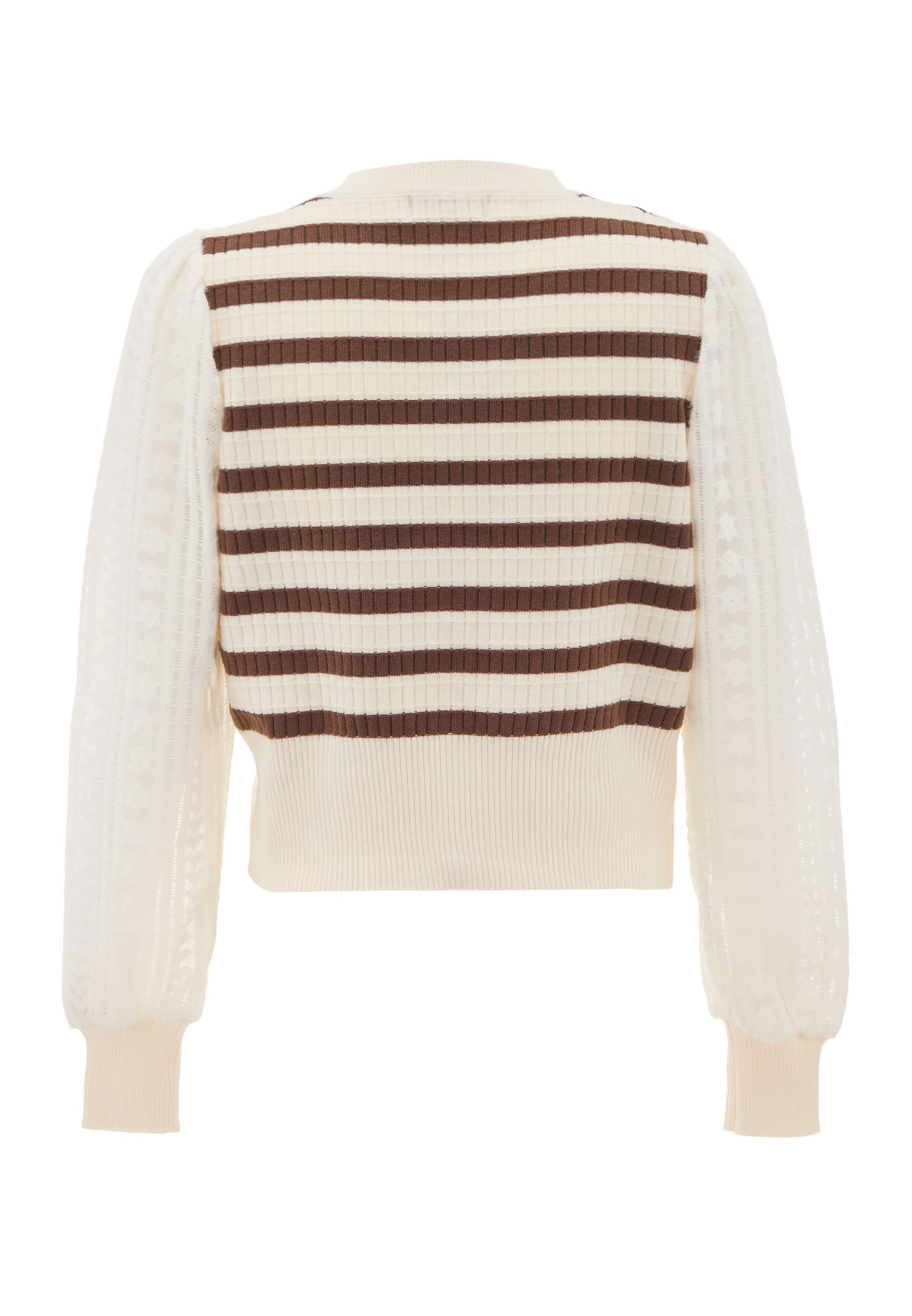 NAEMI - Casaco de malha em branco