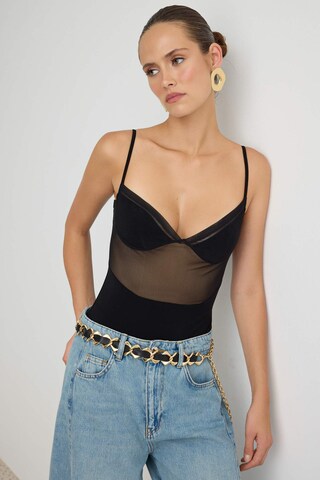 Body a maglietta di Trendyol in nero: frontale