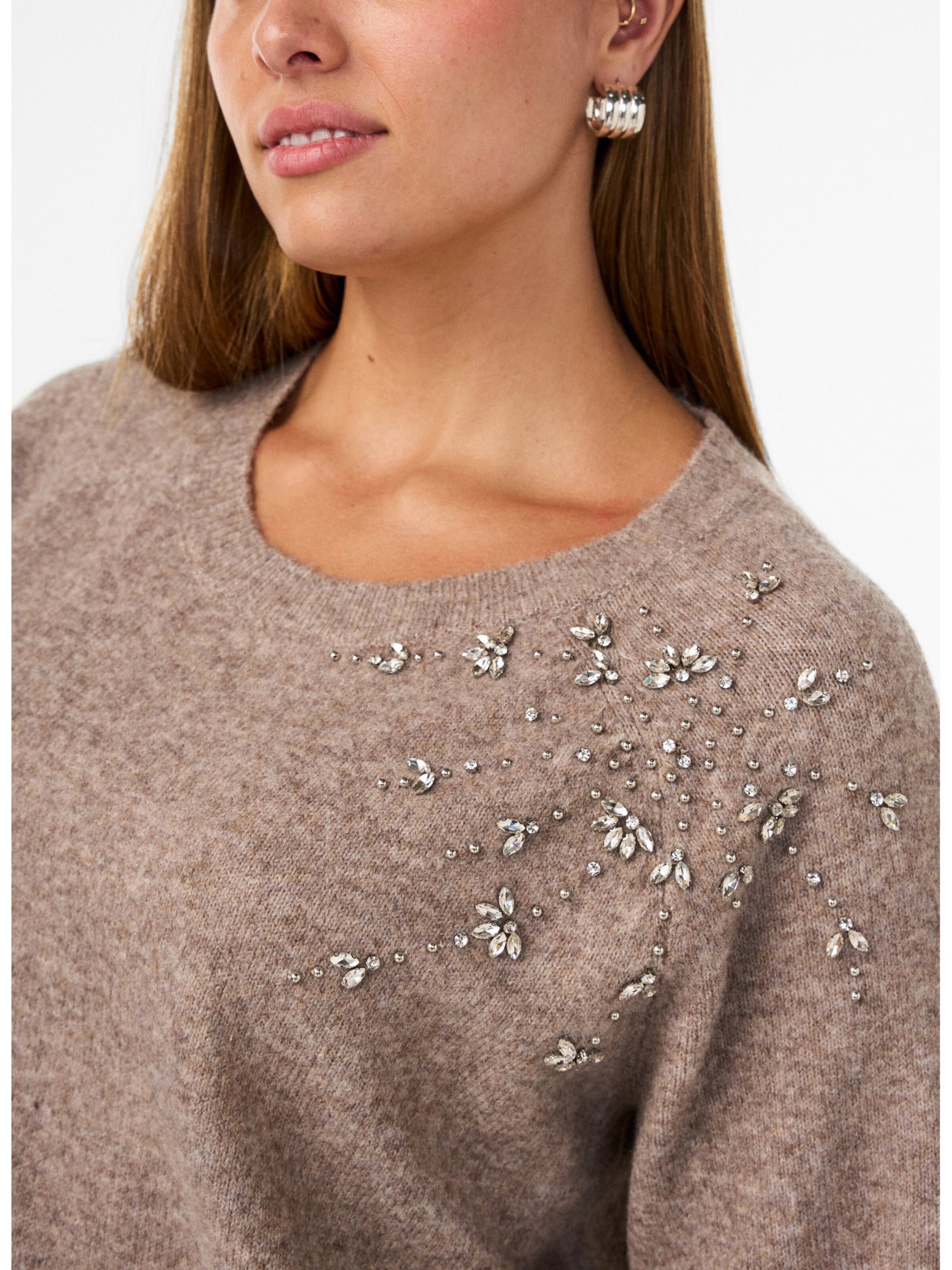 Sweat-shirt Zizzi en beige