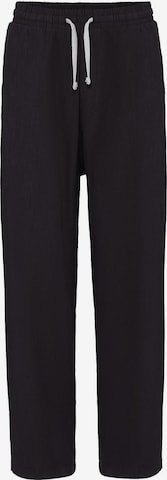 DandaloBaggy Hlače - crna boja: prednji dio