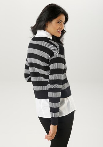 Aniston SELECTED Strickjacke in Schwarz