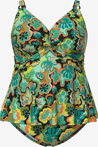Ulla Popken Triangle Tankini in Mixed colours: front