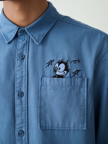 Next - Ajuste regular Camisa en azul