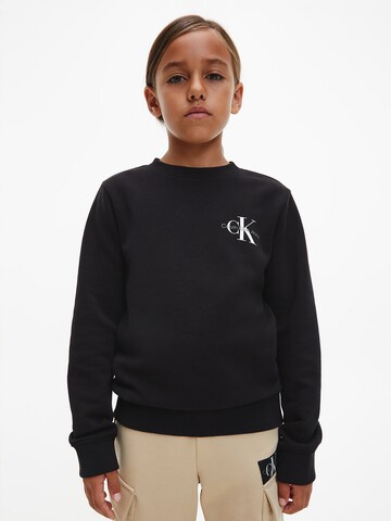 Calvin Klein Jeans Sweatshirt in Black: front