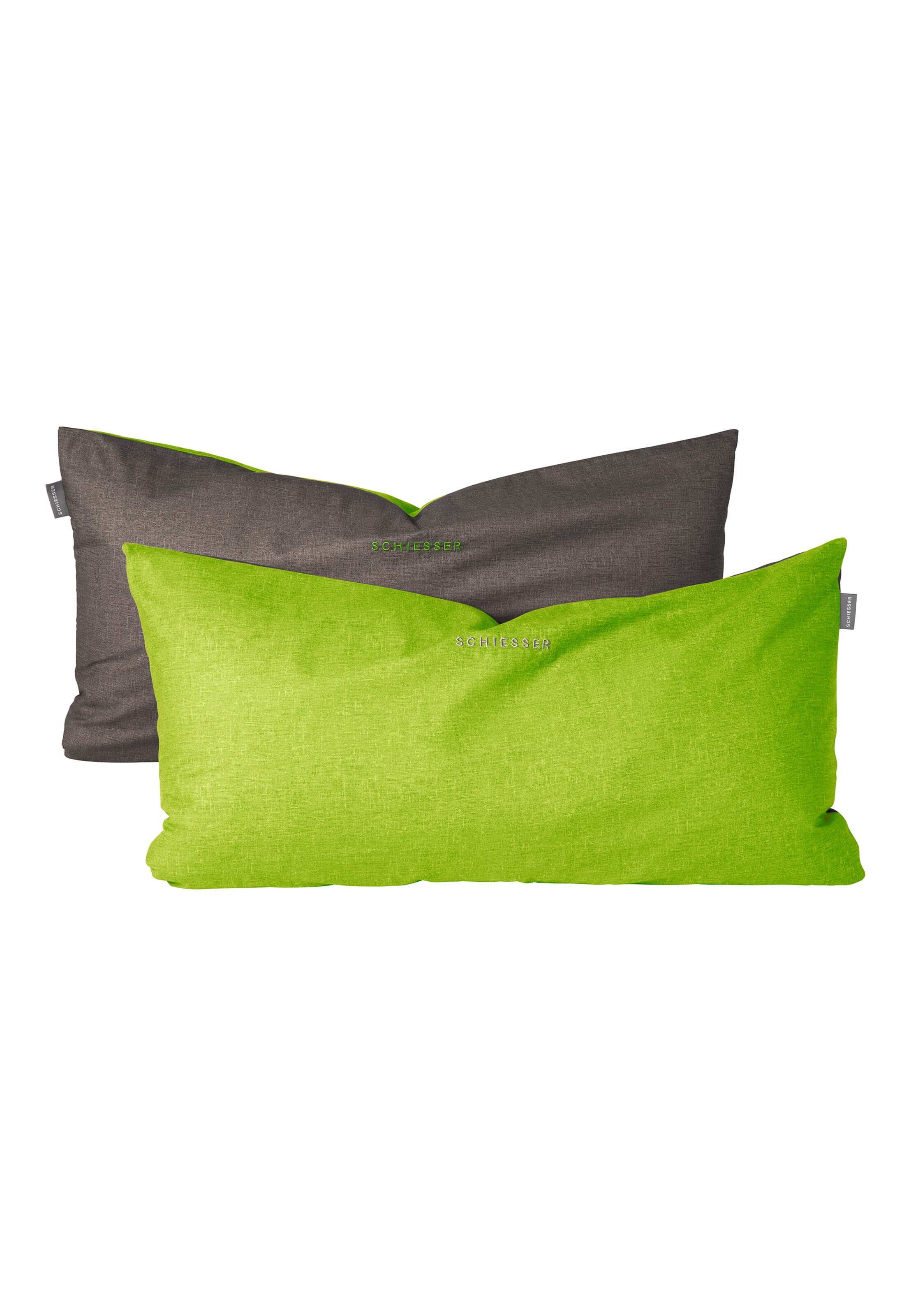 SCHIESSER Kussens 'Doubleface Renforcé' in Grijs: voorkant