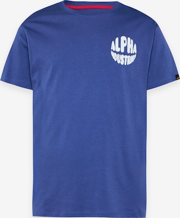 ALPHA INDUSTRIES T-Shirt in Lila: Vorderseite