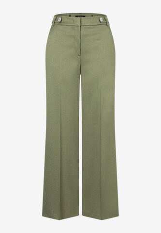 Wide leg Pantaloni con piega frontale di MORE & MORE in verde: frontale