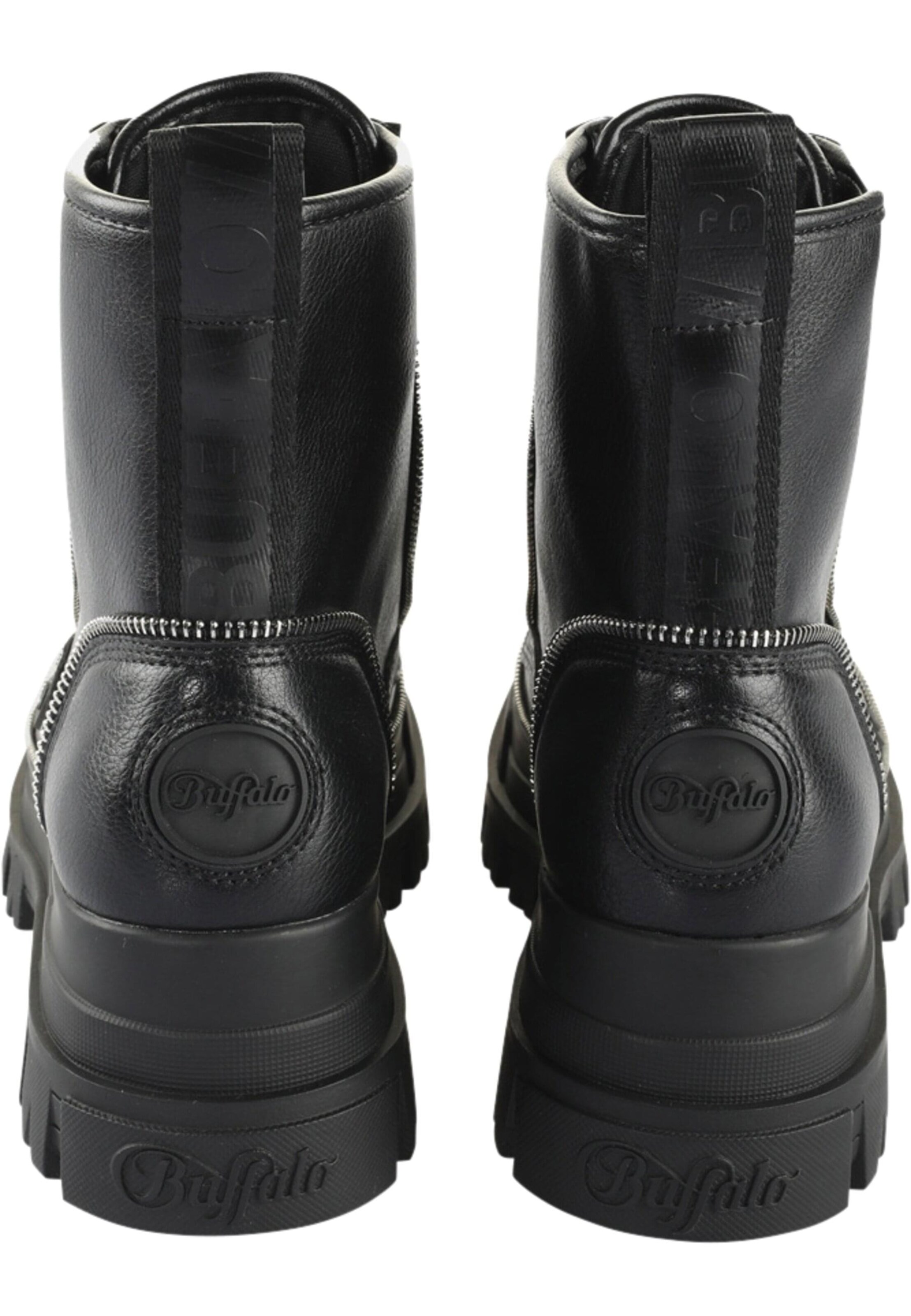 Bottines à lacets 'Aspha' BUFFALO en noir