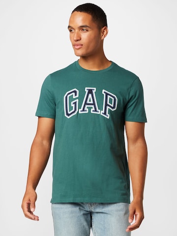 GAP Regular fit Shirt in Groen: voorkant