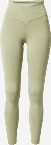 Casall Workout Pants 'Overlap' in Green: front