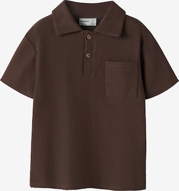 NAME IT - Camiseta en marrón: frente
