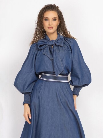 Chemisier 'ESSENTIALS' JIORO en bleu