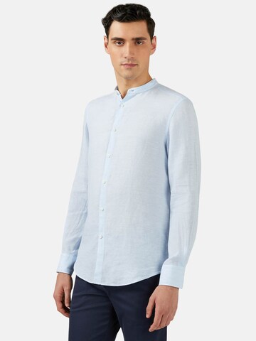 Boggi Milano Regular fit Button Up Shirt in Blue: front