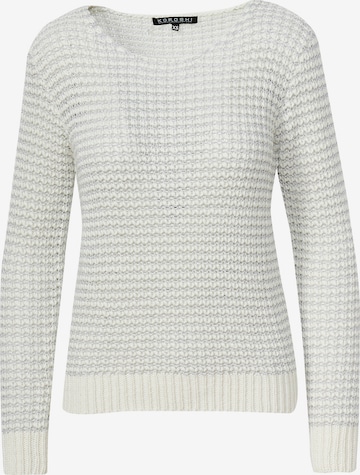 Pull-over KOROSHI en blanc : devant
