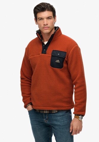 Superdry Sweatshirt in Oranje: voorkant