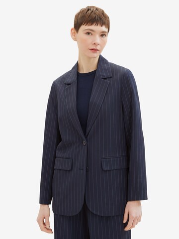 TOM TAILOR DENIM Blazer in Blue: front