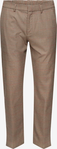 Pantalon à plis Esprit Collection en marron : devant