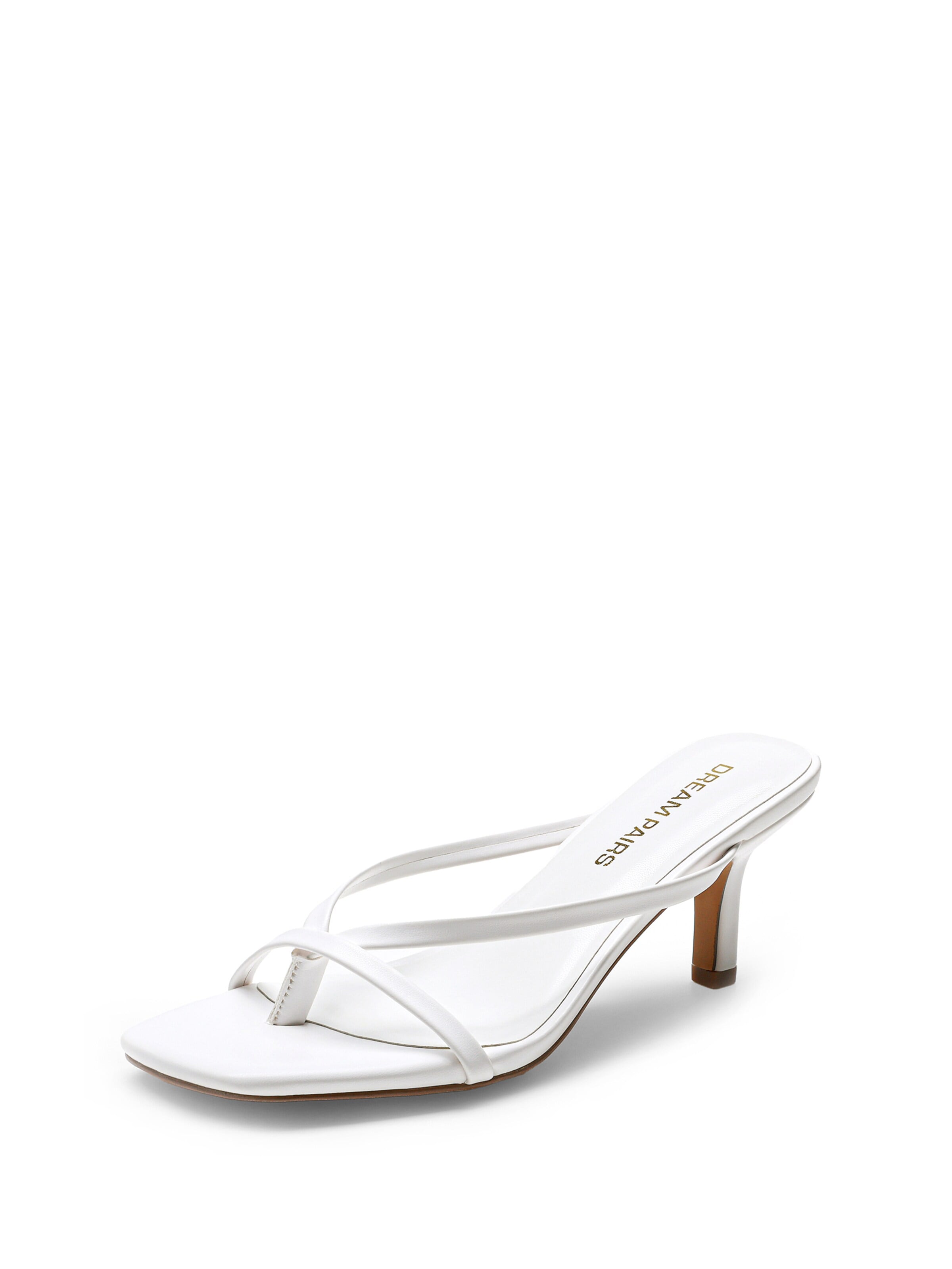 Dream Pairs Strap Sandals in White: front