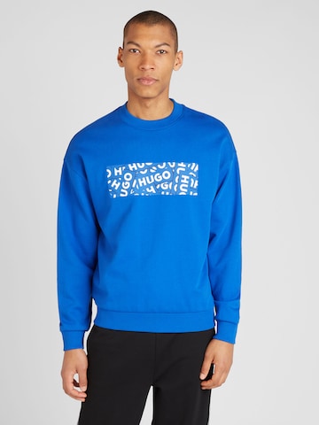 HUGO Blue Sweatshirt 'Naylos' i blå: framsida