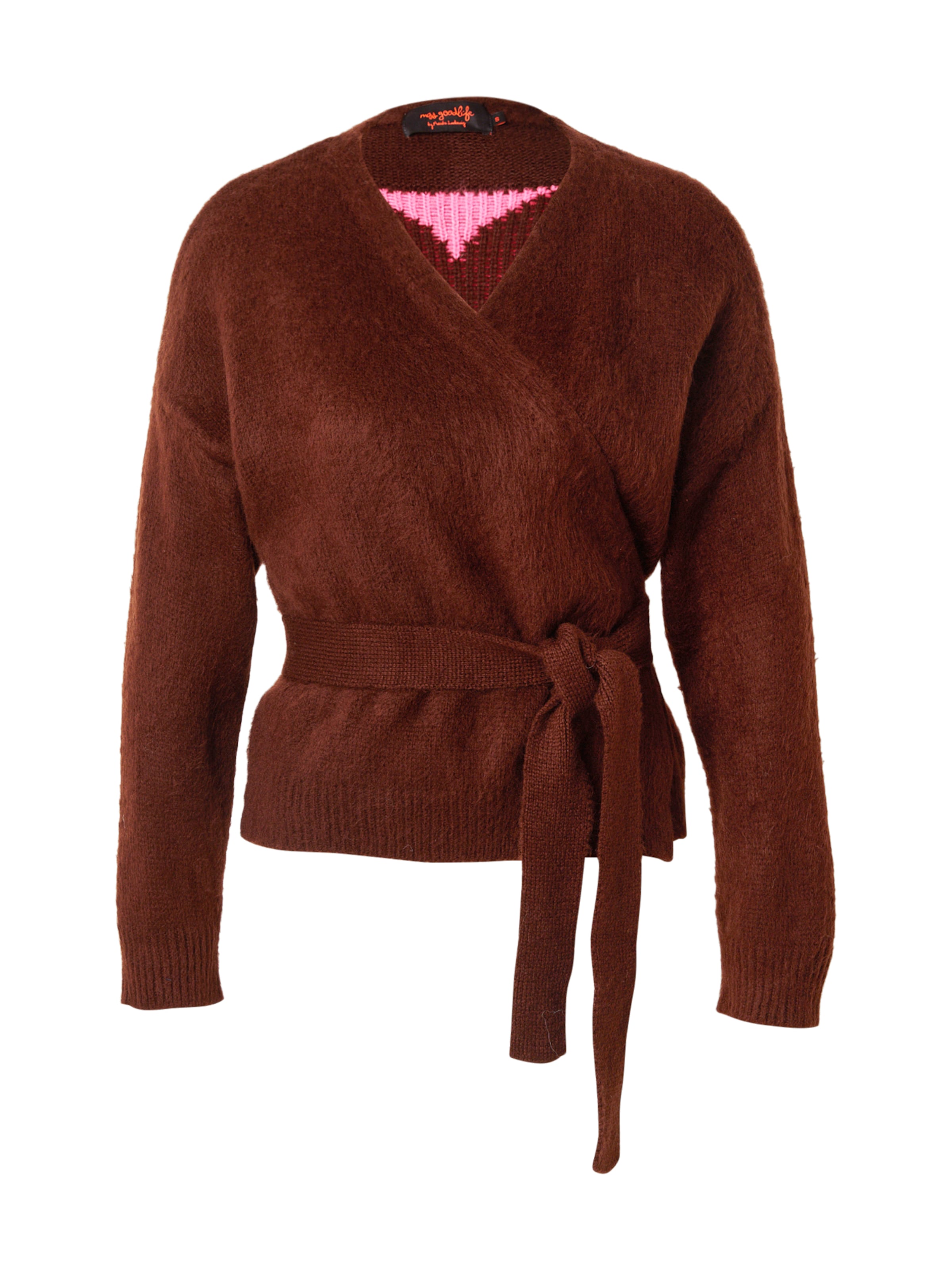 miss goodlife Sveter - Hnedá: predná strana