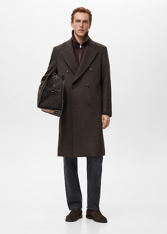 MANGO MAN Winter Coat 'Fin' in Brown