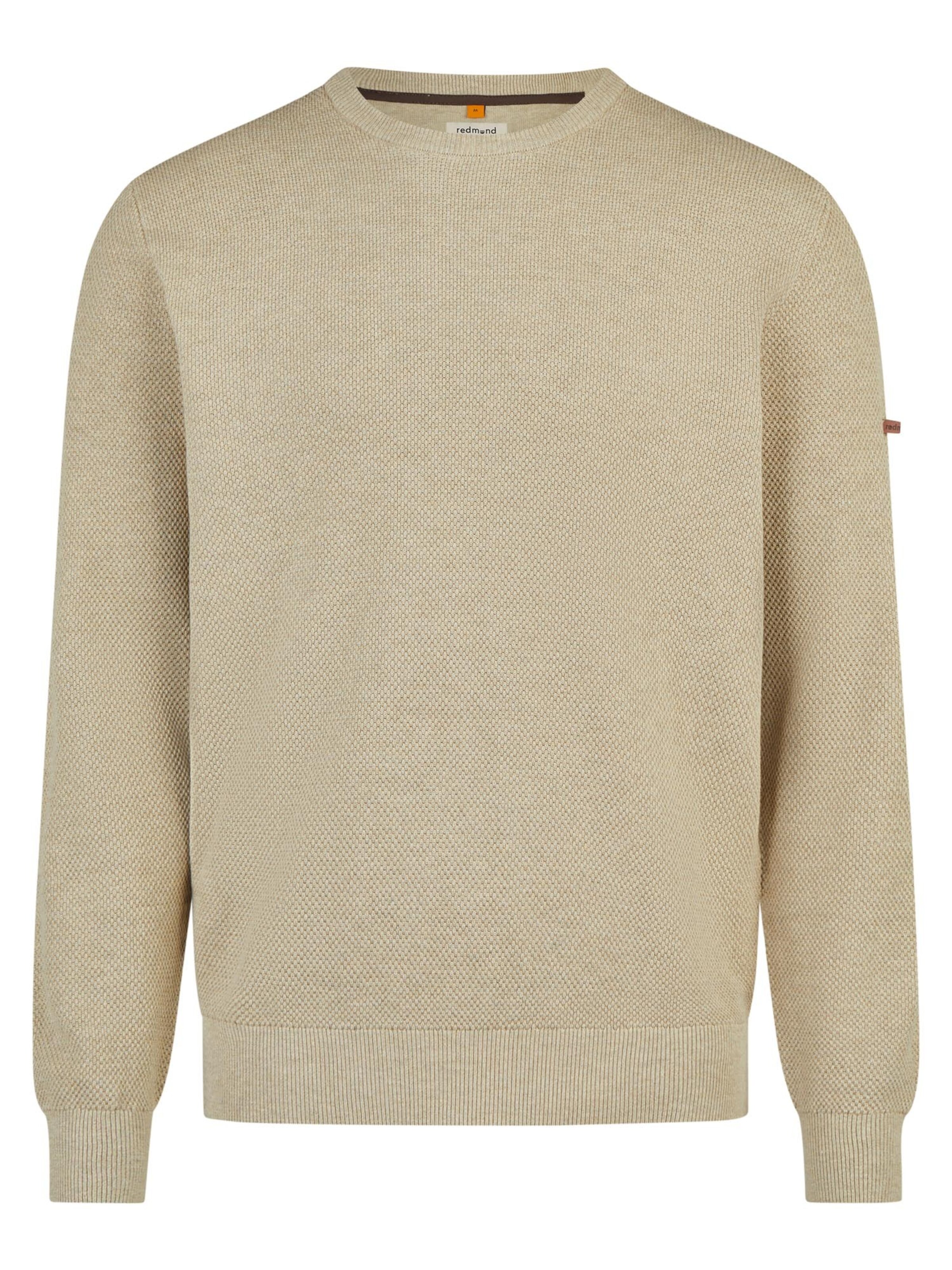 redmond Pullover 'Basic'‌‌ in Beige: Vorderseite