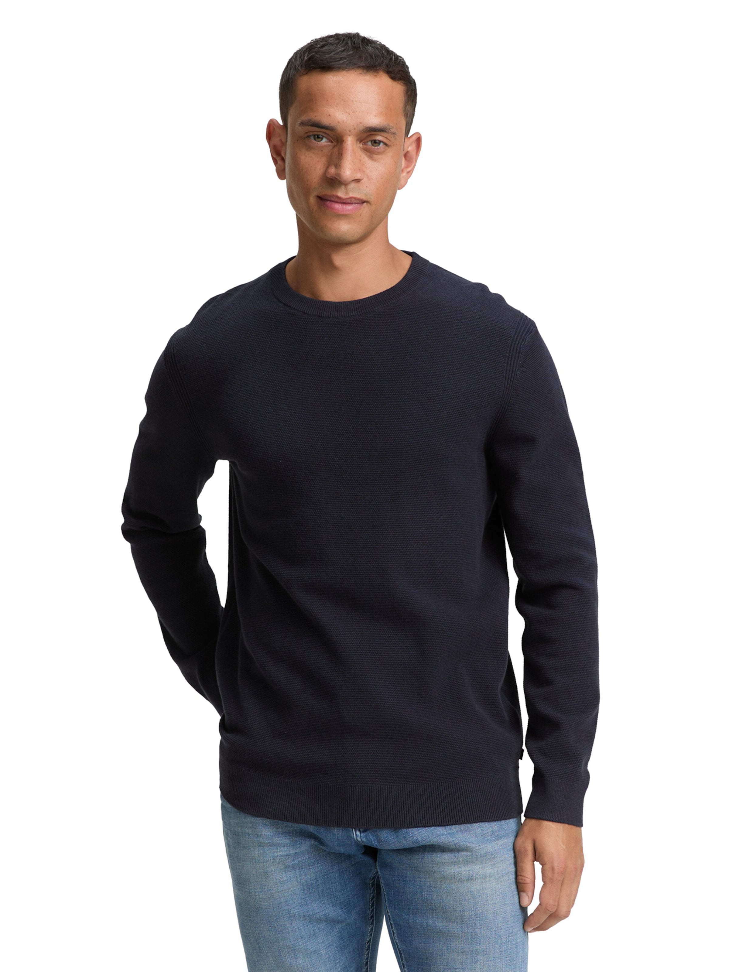 TOM TAILOR Sweater in Blue: front