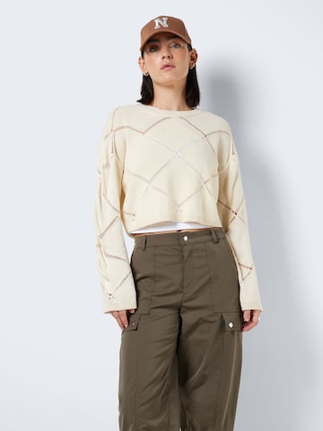 Noisy may Sweater 'June' in Beige: front