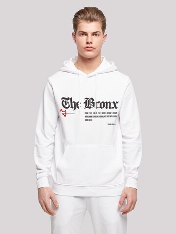Sweat-shirt 'The Bronx' F4NT4STIC en blanc : devant