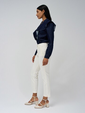Salsa Jeans Slim fit Chino trousers 'Secret' in Beige
