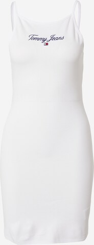 Tommy Jeans Letní šaty – bílá: přední strana