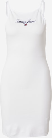Tommy Jeans Лятна рокля в бяло: отпред