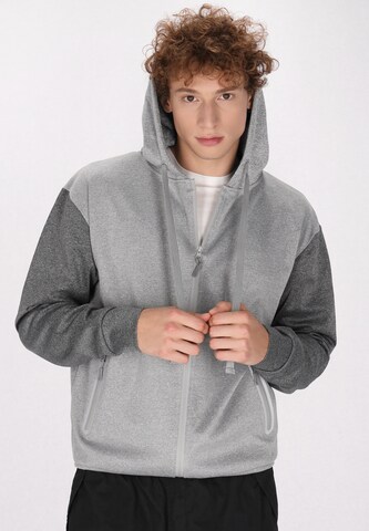 Mo ATHLSR - Sudadera con cremallera en gris: frente