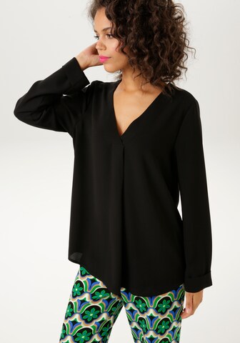 Aniston CASUAL Blouse in Black: front