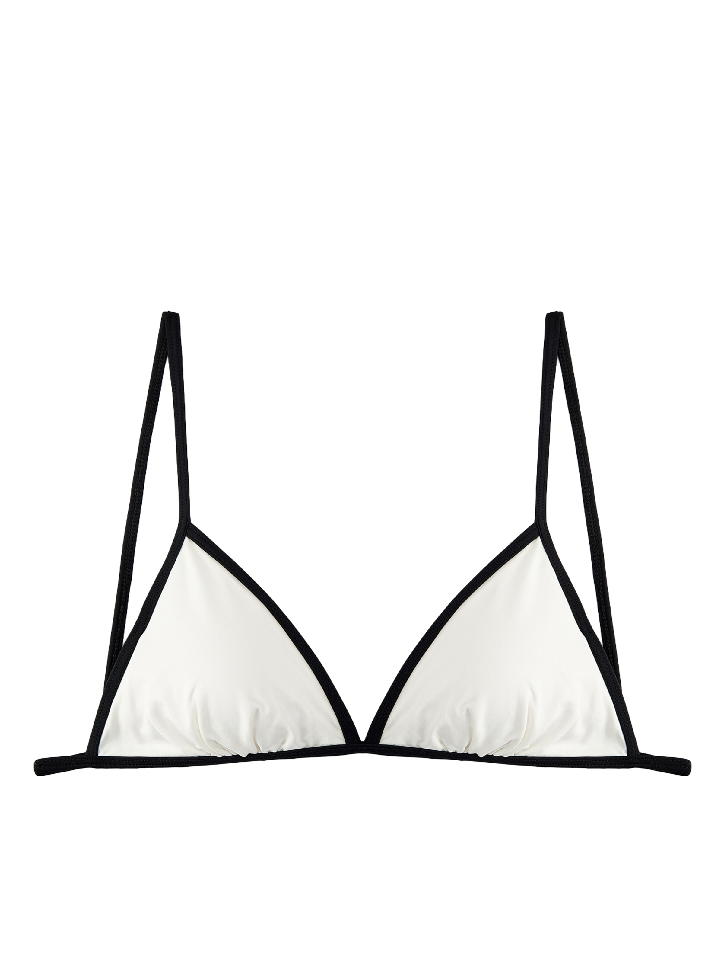 Koton Triangle Bikini top in Beige: front
