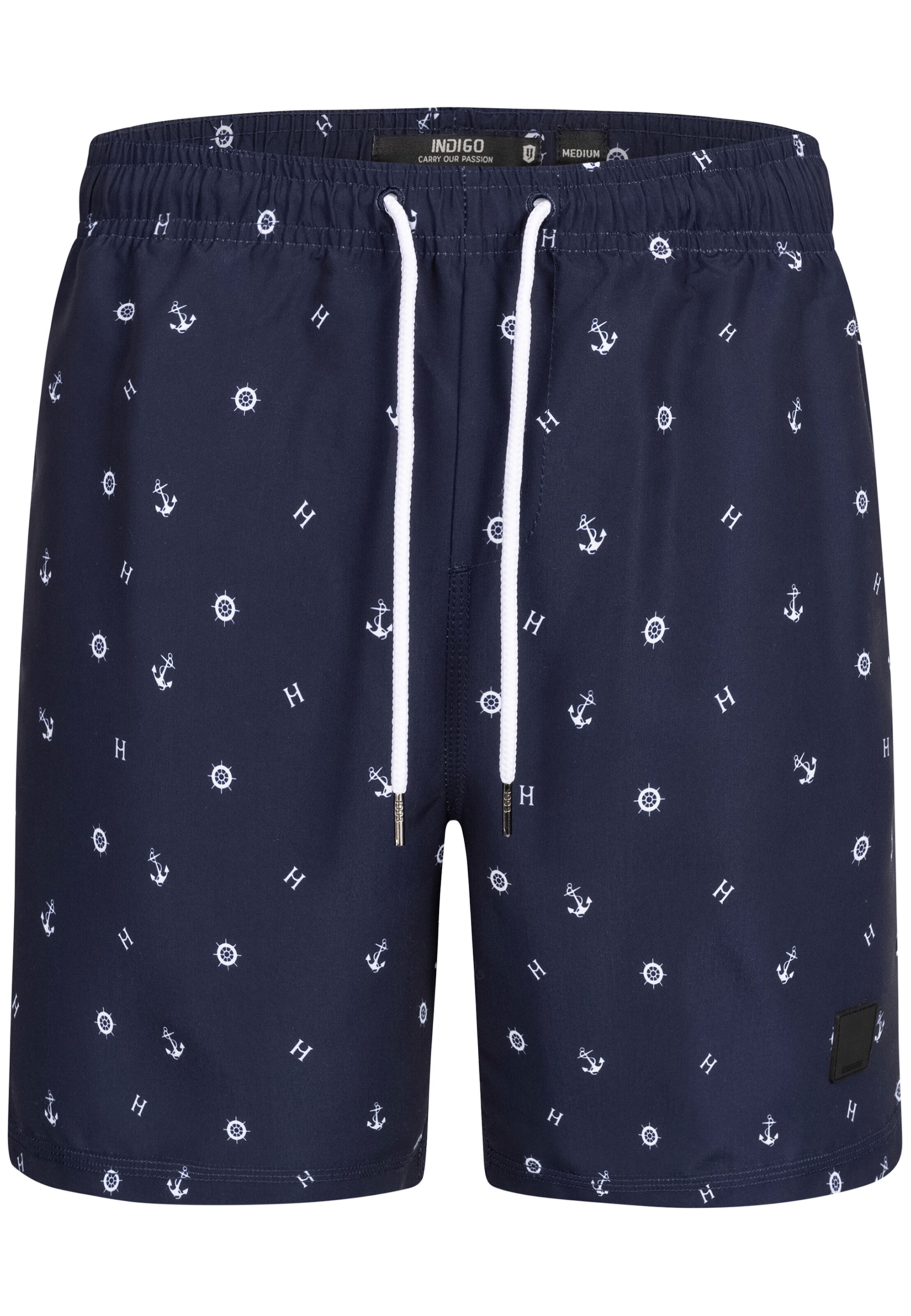 Shorts de bain 'Maya' INDICODE JEANS en bleu : devant