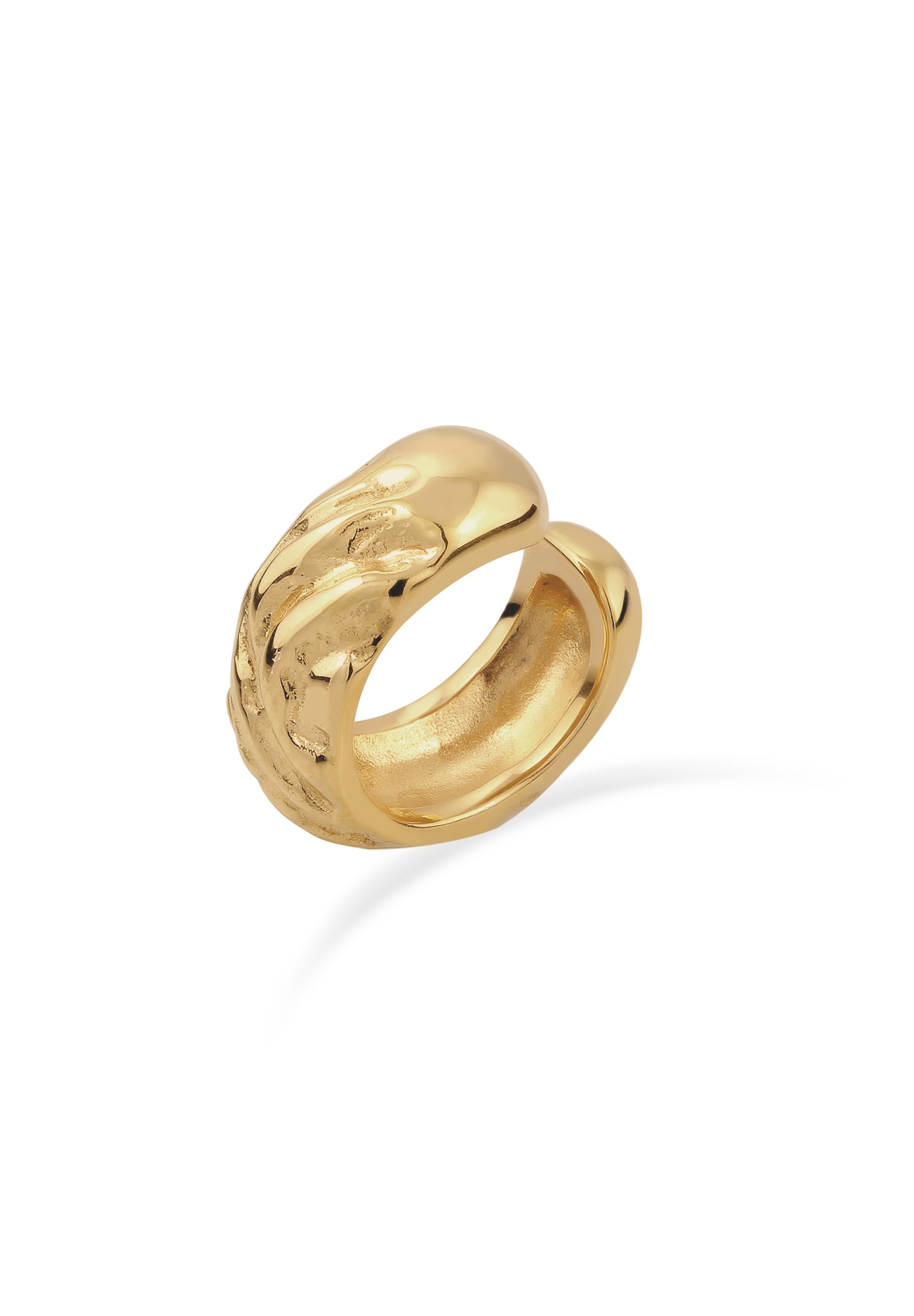 Boucles d'oreilles 'Organic' ELLI en or : devant