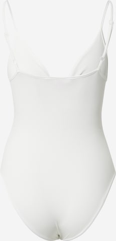 Tricou body 'CAMI' de la Miss Selfridge Petite pe alb