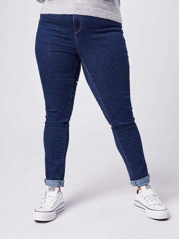 ONLY Carmakoma Skinny Jeans in Blue: front